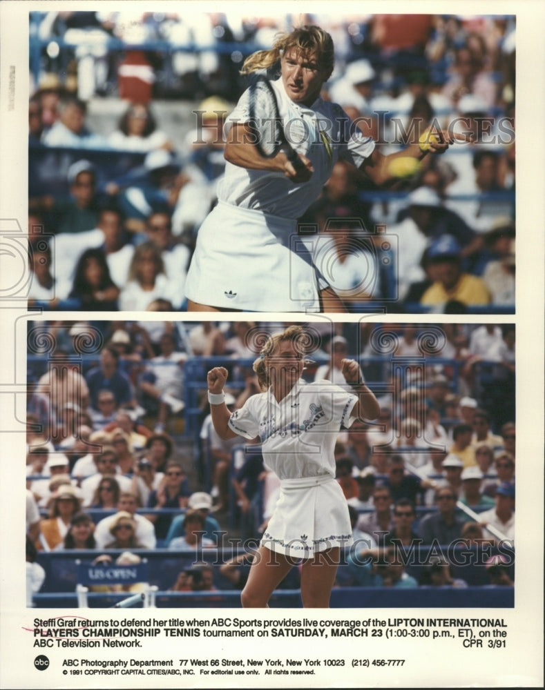 1991 Steffi Graf Lipton International - Historic Images