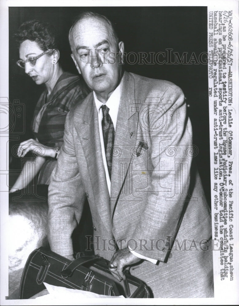 1957 Leslie O&#39;Connor President Pacific - Historic Images