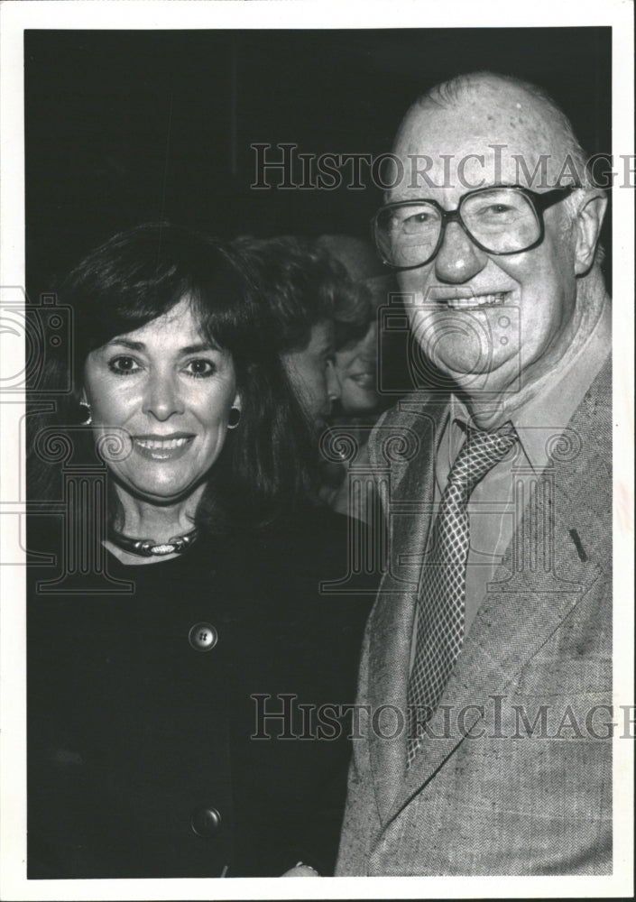 1991 Press Photo Sports Announcer Jack Brickhouse - Historic Images