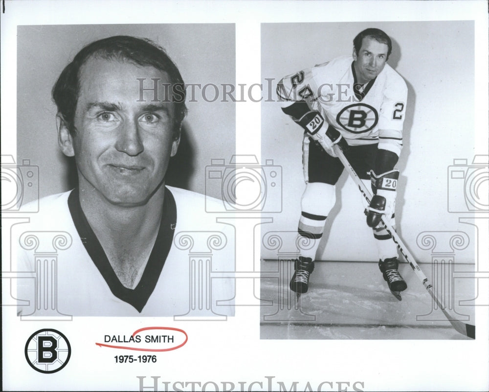 1974 Press Photo Dallas Earl Smith Boston Bruins Hockey - RRQ56029 - Historic Images