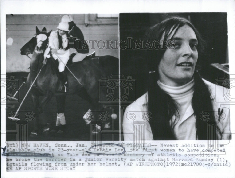 1972 Press Photo Yale Polo Club Debbie Lee Addition - Historic Images