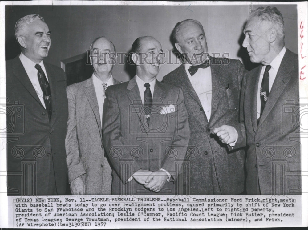 1957 Ford Frick Executive Baseball Pres NBL-Historic Images