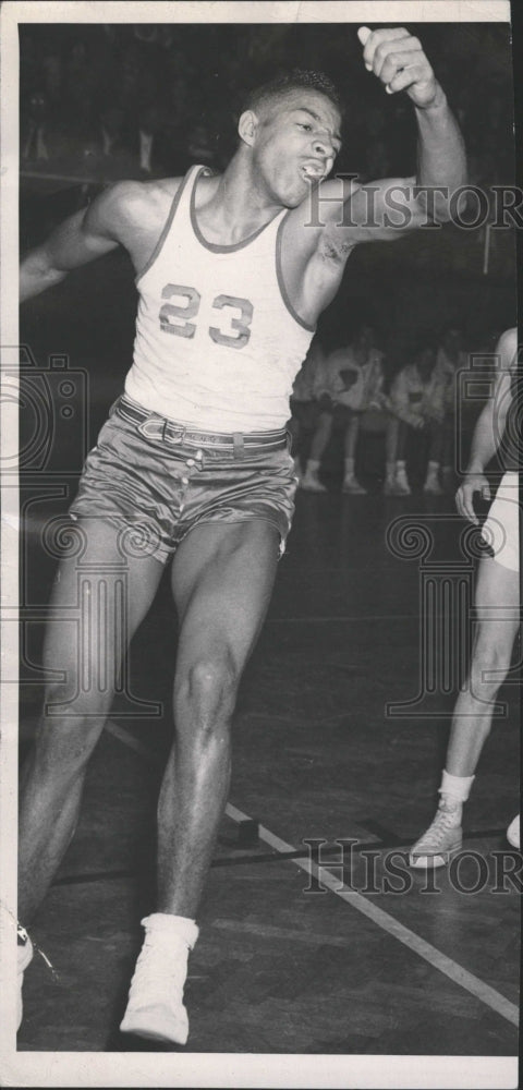 Jim Liggins Central Guard Athlete Run Jump - Historic Images