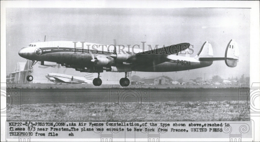 1954 Air France Crash Preston Connecticut - Historic Images