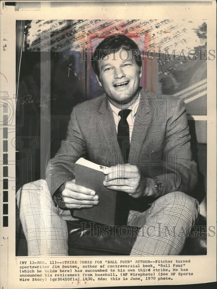 1970 Four Sportswriter Jim Button Author - Historic Images