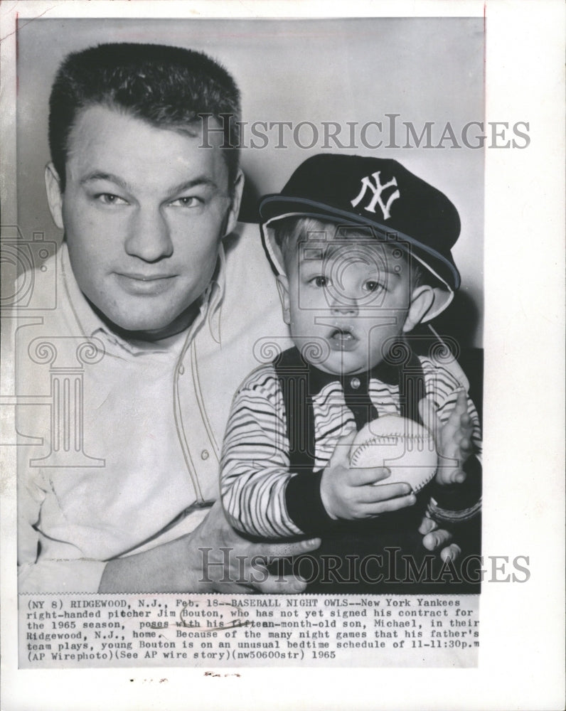 1965 New York Yankees Pitcher Jim Bouton - Historic Images