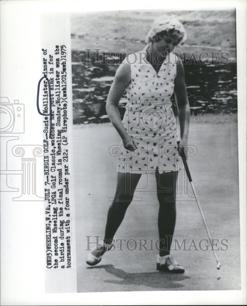 1975 Press Photo Golf Classic LPGA Susie McAllister - RRQ60341 - Historic Images