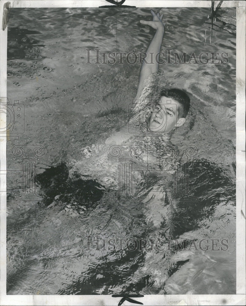 1956 Press Photo Suburban Prep Swim Meet Highland Park - RRQ60447 - Historic Images