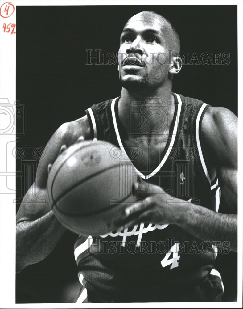 1991 Los Angeles Clippers Harper Free Throw - Historic Images