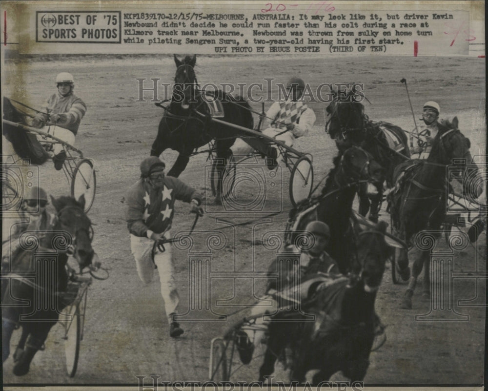 1975 Kevin Newbound in Kilmore Track Race - Historic Images