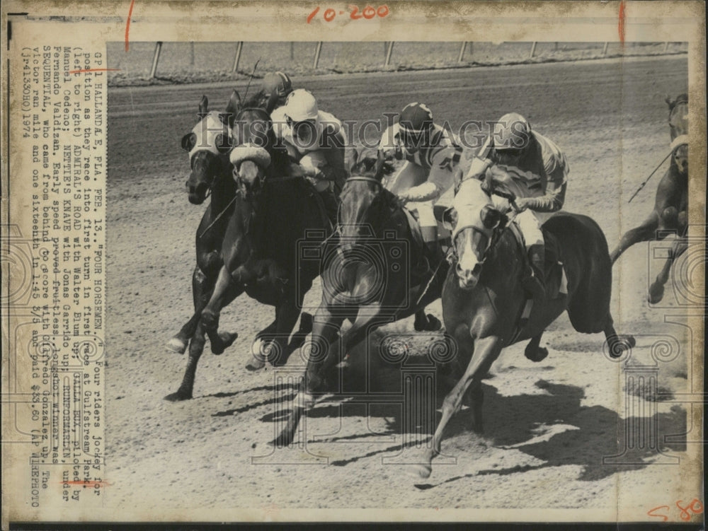 1974 Hallandale Gulfstream Park - Historic Images