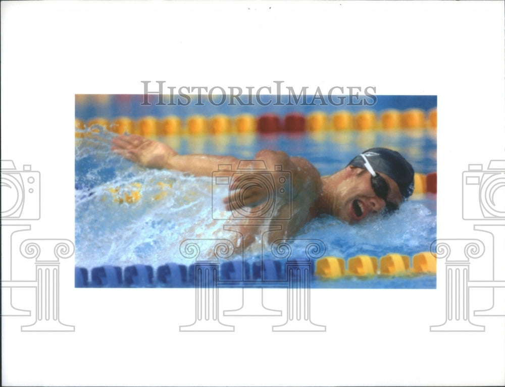 1992 Melvin Stewart 200 Butterfly Swimmer - Historic Images