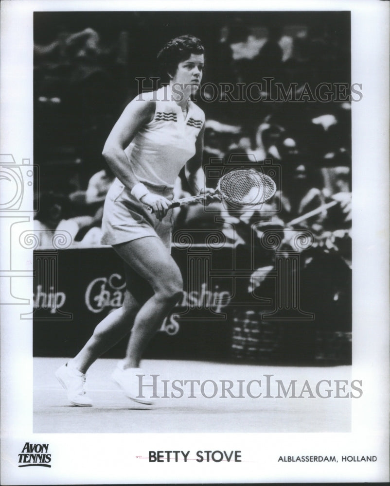 1980 Press Photo Betty StÃƒÂ¶ve Dutch Professional Tennis - RRQ67163 - Historic Images