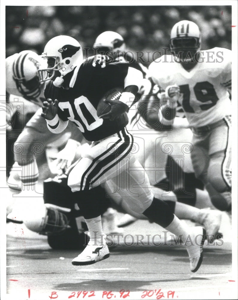 1981 Stump Mitchell NFL Running Back St. Lo - Historic Images