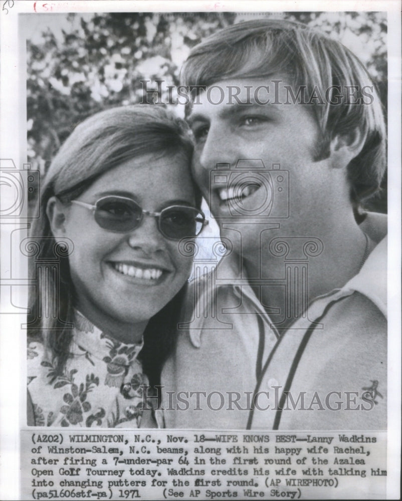 1971 Press Photo Lanny Wadkins Winston Salem Rachel Fir - Historic Images