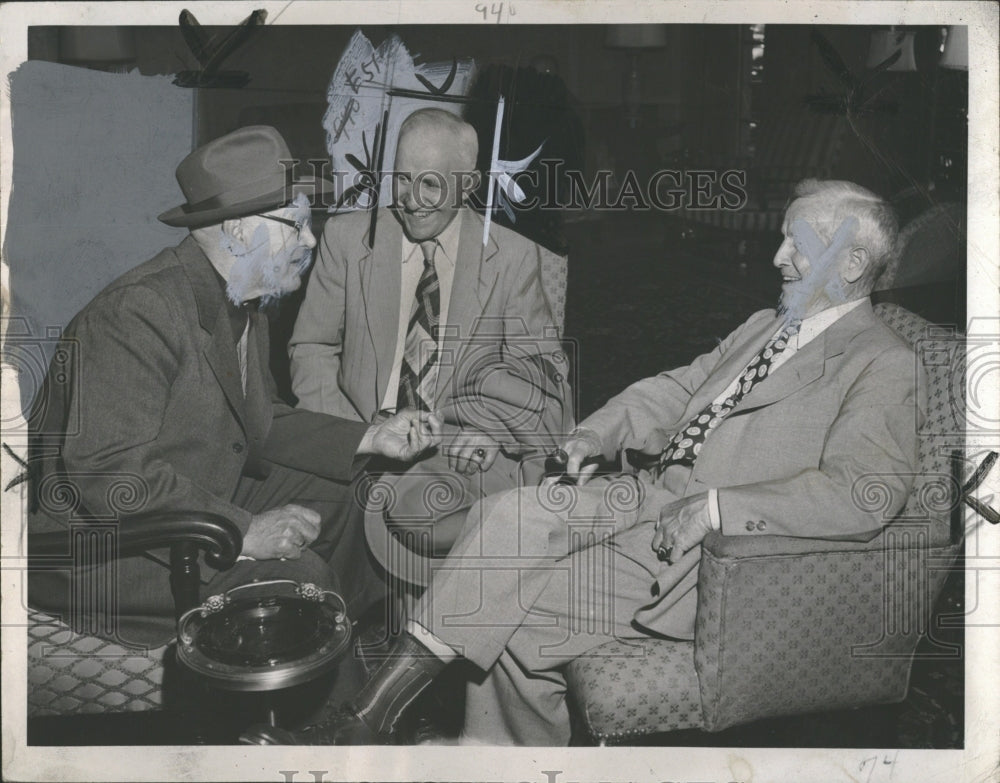 1951 Fred Parrent Kenmore lobby Jim Williams Harry Gleason league - Historic Images