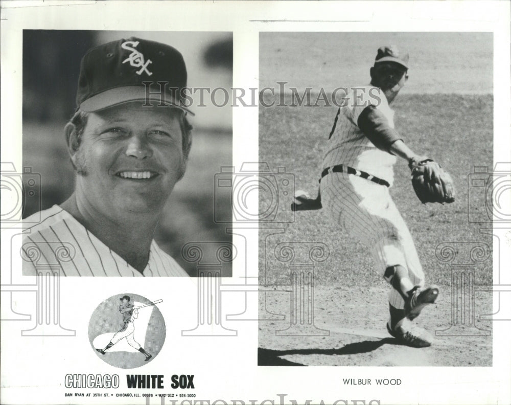 1975 Wilbur Wood pitcher Chicago White Sox - Historic Images