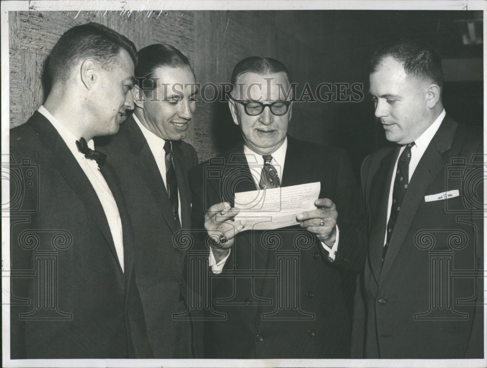 1956 Bobby Feller, George Olmstead, William Mauser, Louis Hermann ...