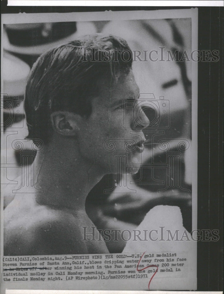 1971 U.S. Gold Medalist Steven Furniss in the 200 Meter Medley - Historic Images