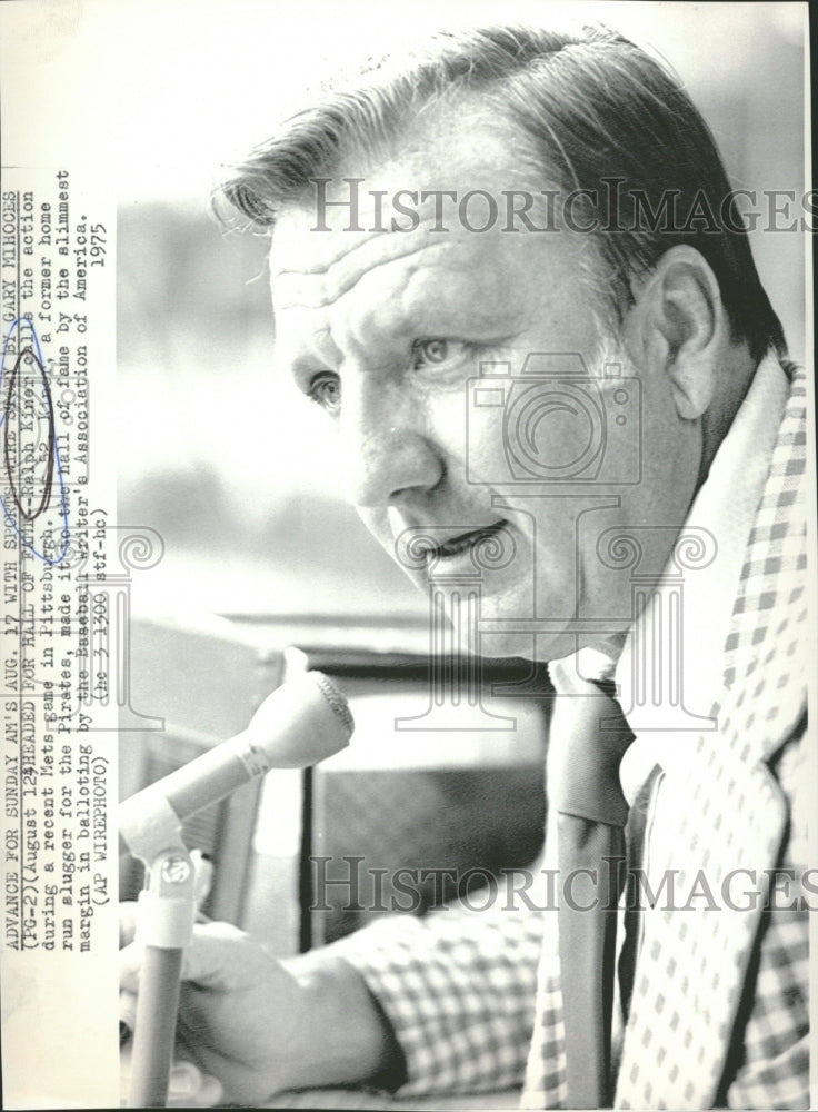 1975 Ralph Kiner, Baseball Hall of Famer-Historic Images