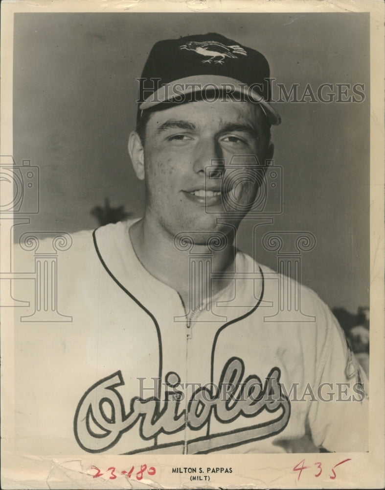 1970 Milton Pappas baseball pitcher Gimpy Baltimore Orioles Chicago-Historic Images