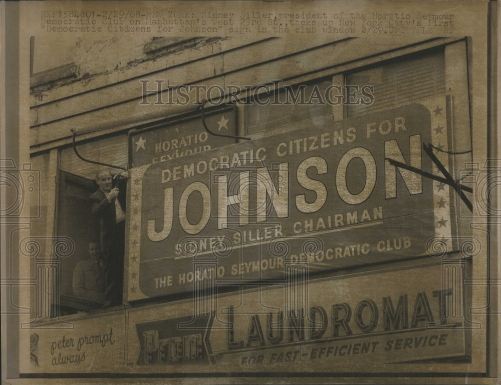 1968 Democratic citizens Johnson chairman - Historic Images