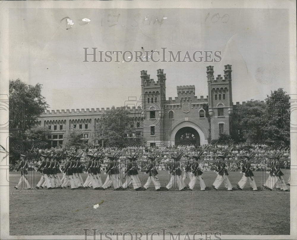1946 Press Photo Guard Unit Cal Ver Militar - Historic Images