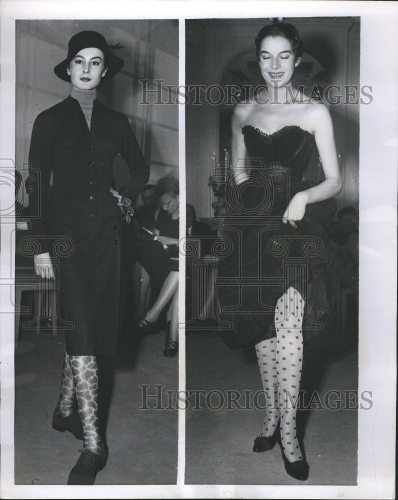 1954  stockings - Historic Images