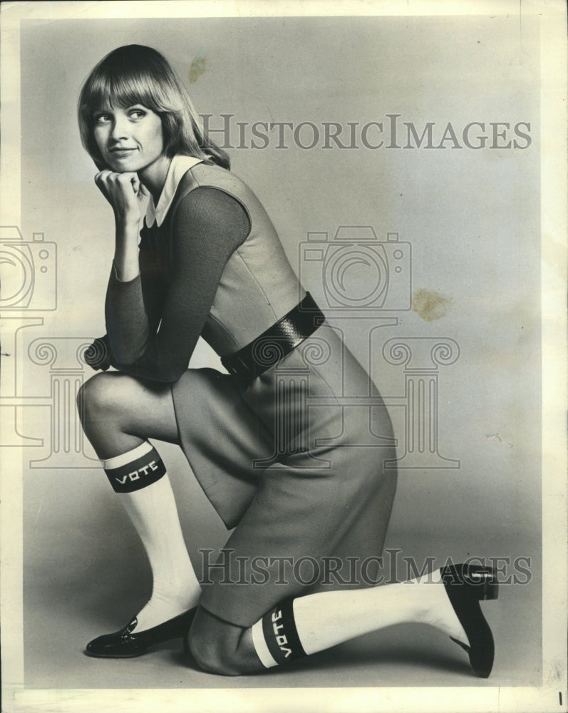 1972 Bonnie Boon Vote Stockings - Historic Images