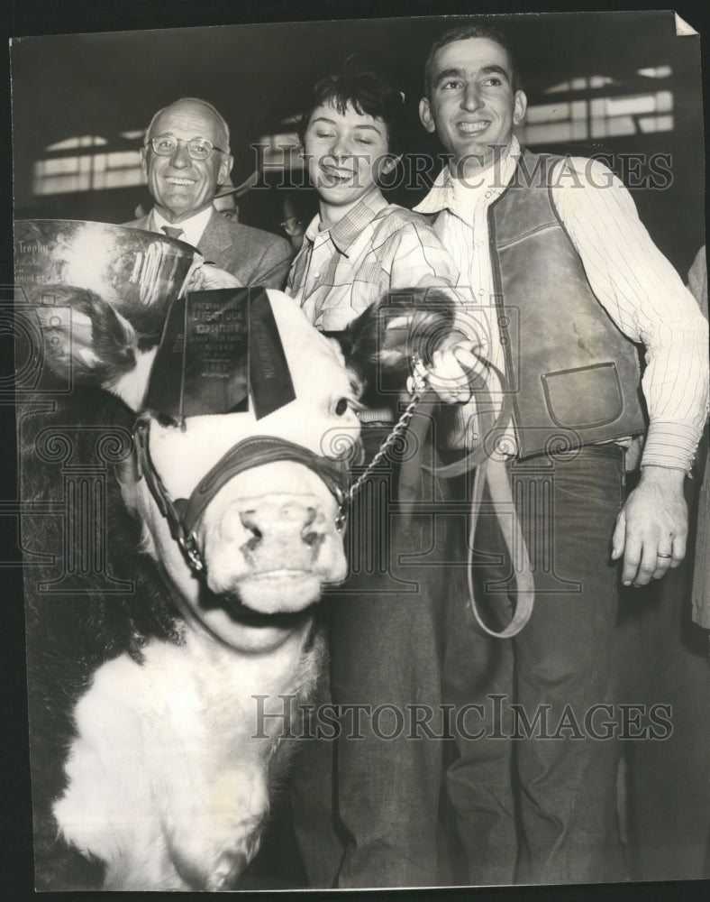 1957 Sue Peter Secondino Steer Honeymoon - Historic Images