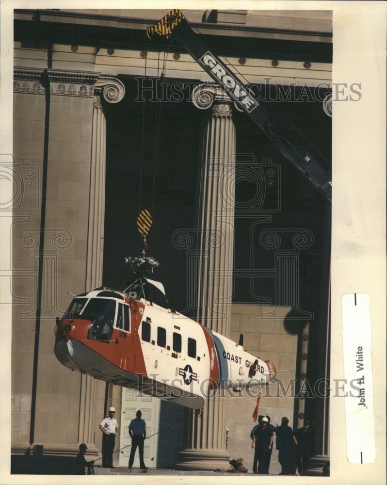 1989 Coast Guard Helicopter Museum Science - Historic Images