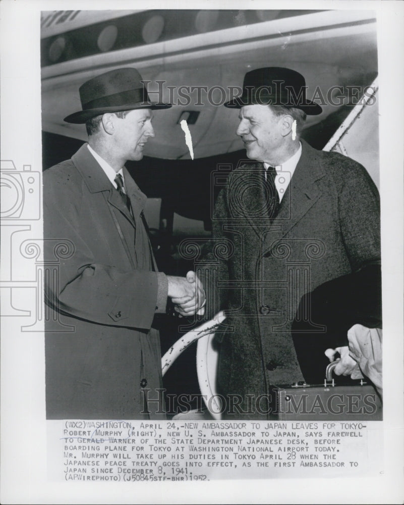 1952 New US Ambassador to Japan Robert Murphy - Historic Images