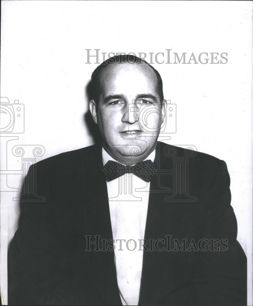 1956 Press Photo Edward F. Schmid General Manager - Historic Images