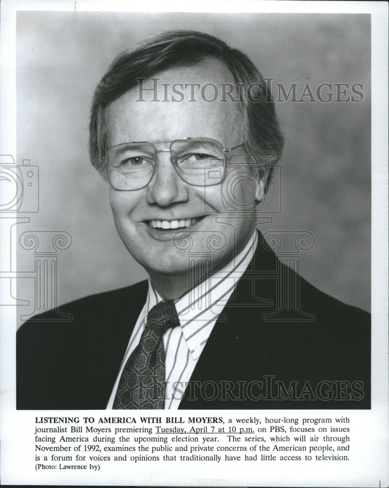 1993 Bill Moyers Journalist - Historic Images