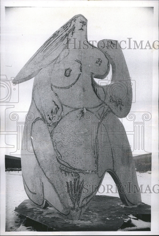1975 Gould Center Picasso Bather - Historic Images