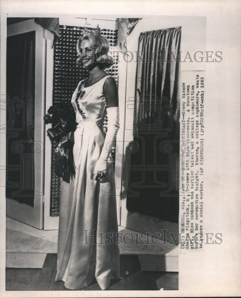1965 Sharon Singstock Miss Wisconsin - Historic Images