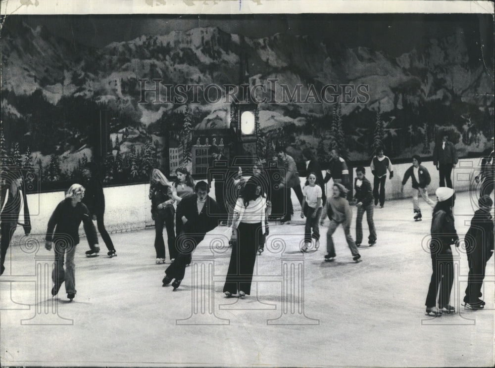 1975 Rainbow Sports Center Ice Skating - Historic Images