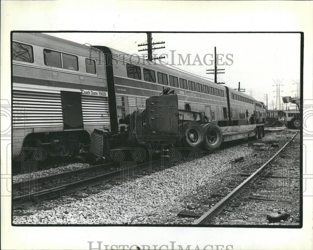 1981 Truck Hit Amtrak Train McCook Illinois - Historic Images