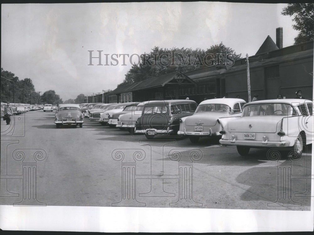 1958 Glencoe Commuter Train Station - Historic Images