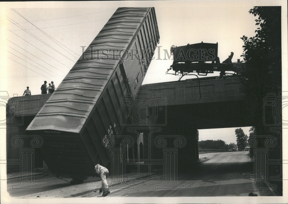 1980 Boxcar Falls Train Derailment - Historic Images