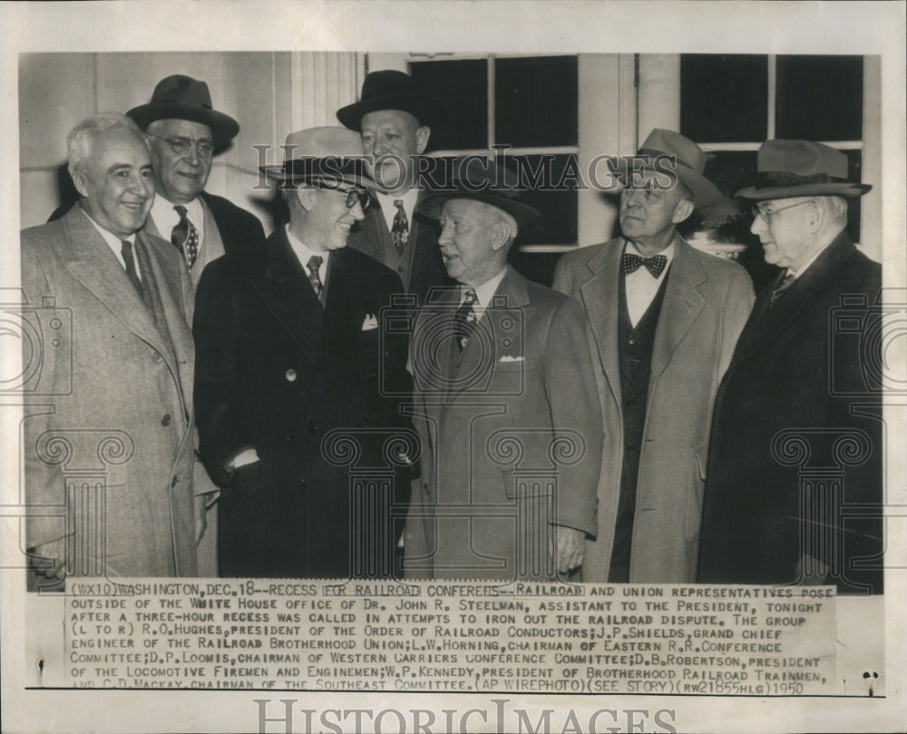 1950 Eisenhower Railroad Executives - Historic Images