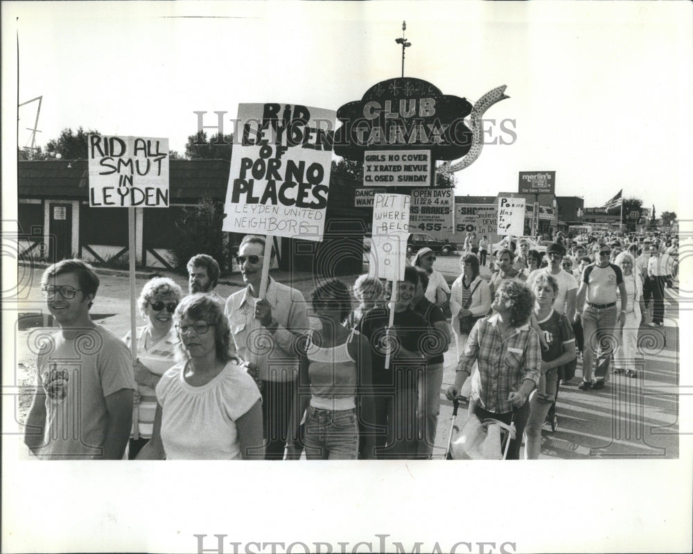 1982 Leyden Township Protest - Historic Images