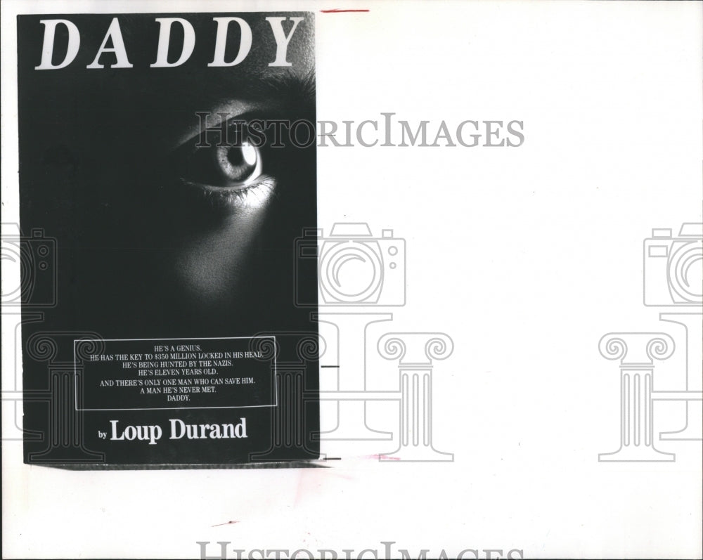 1989 Loup Durand Screenwriter Writer French - Historic Images