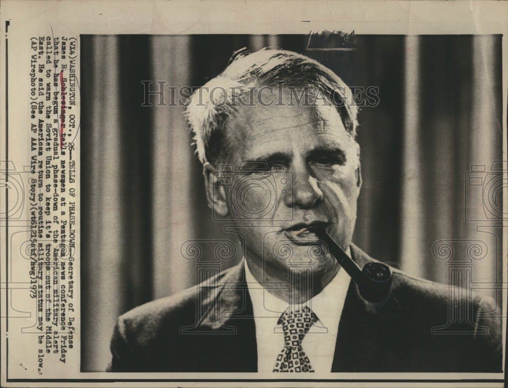 1973 James R. Schlesinger Defense Secretary - Historic Images
