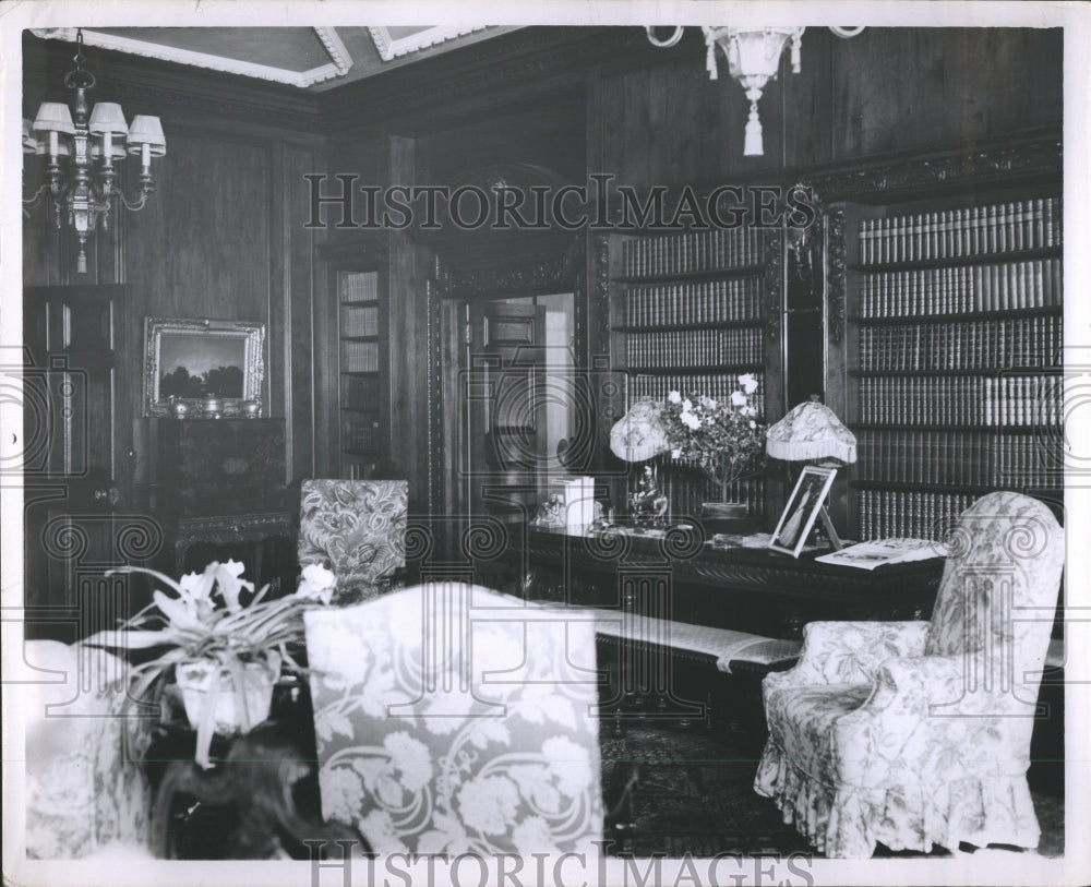 1956 Press Photo Stonehurst Library - Historic Images