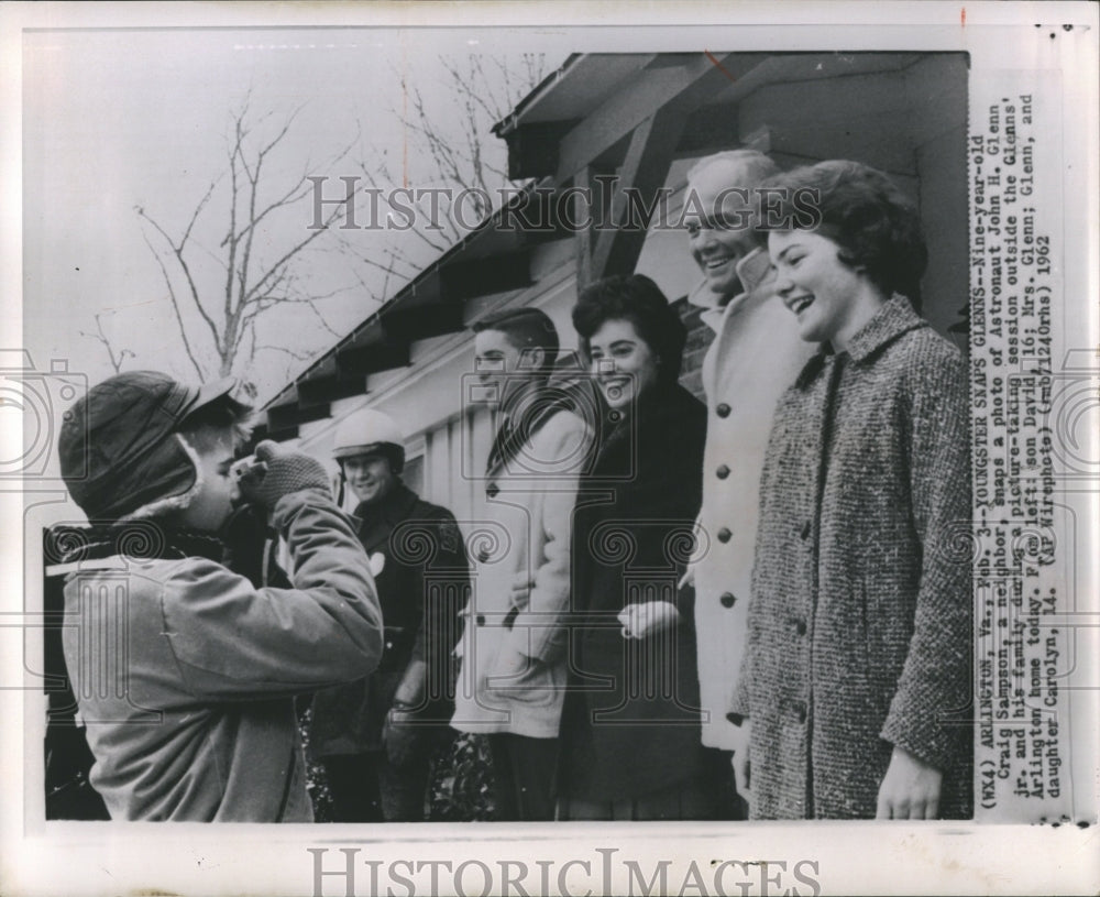 1962 John Glen Family in Arlington VA  - Historic Images