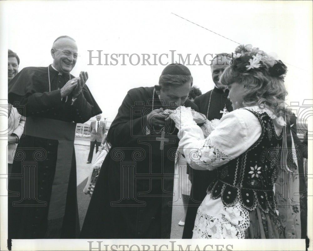 1985 Polish Joseph Cardinal Glemp Visit - Historic Images