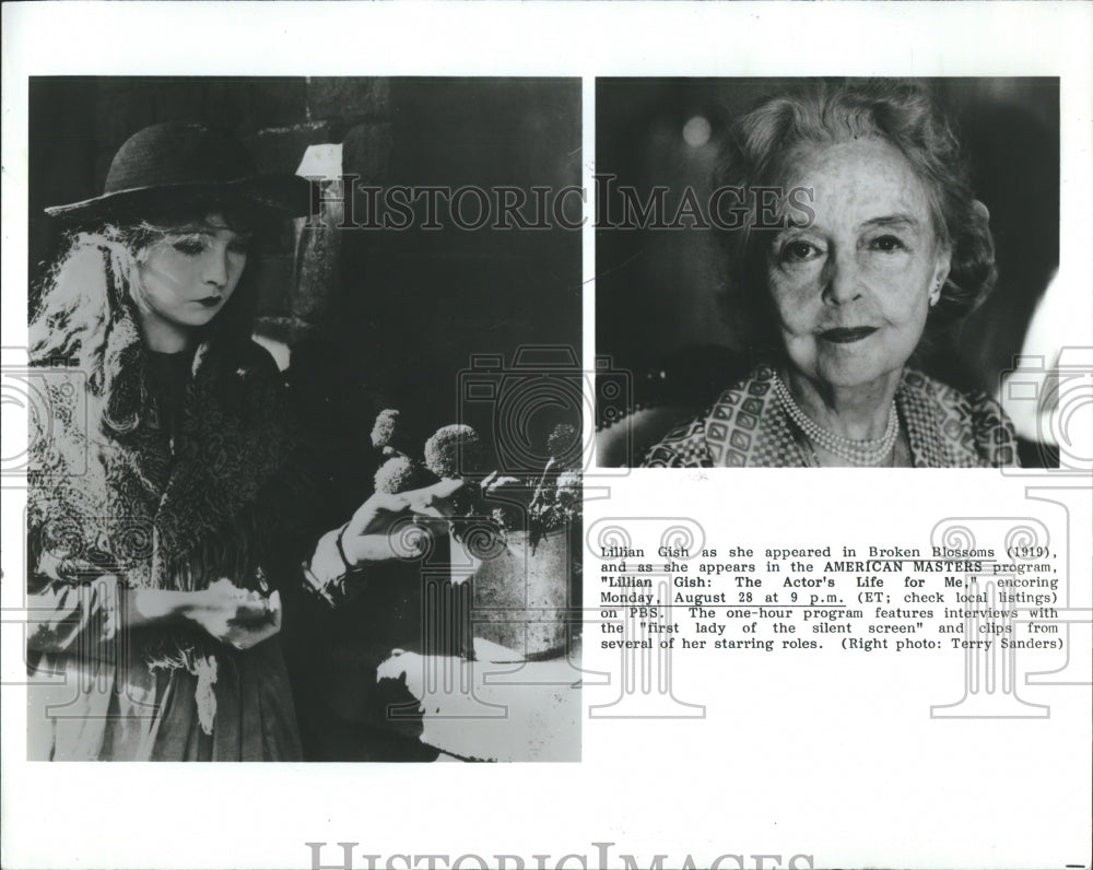 1989 Lillian Gish in 1919 Broken Blossoms - Historic Images