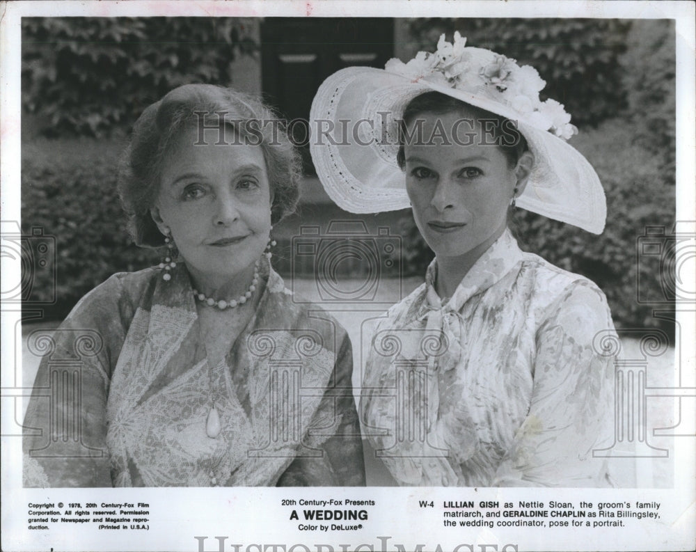 1978 Lillian Gish and Geraldine Chaplin - Historic Images