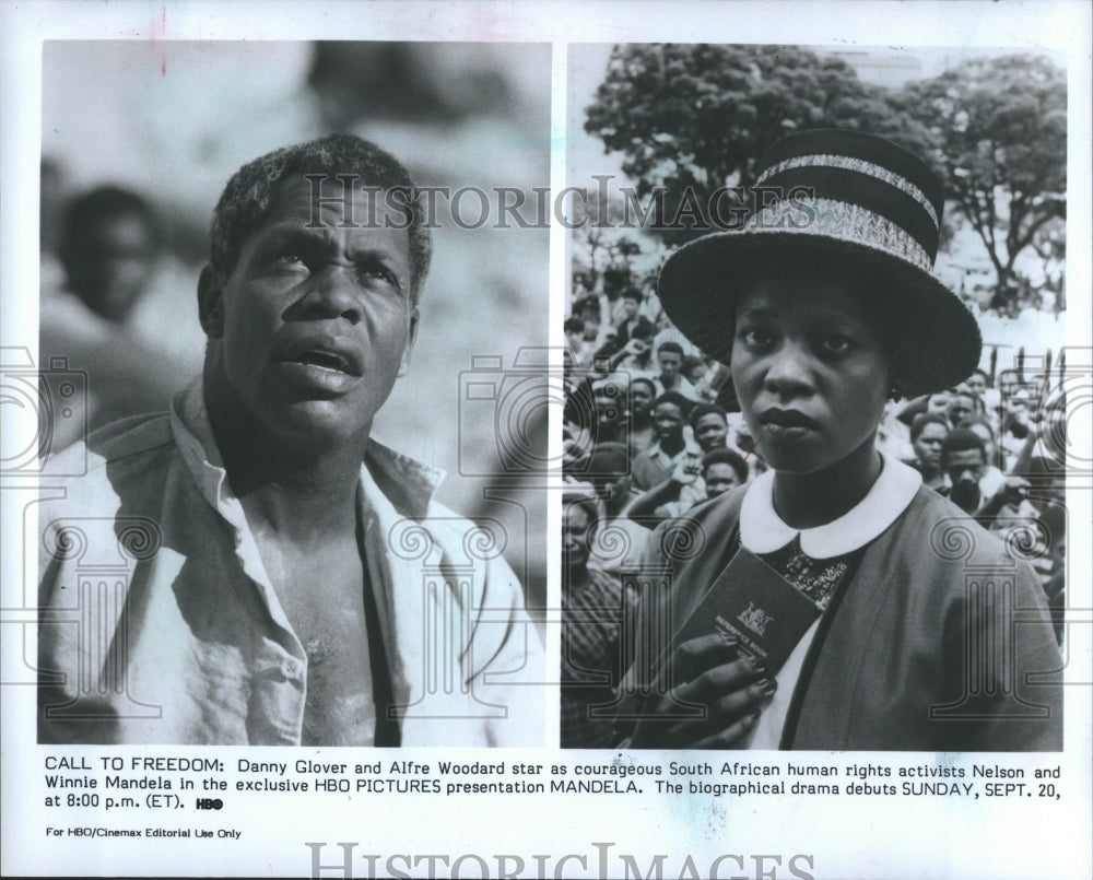 1987 Danny Glover Mandela Nelson - Historic Images